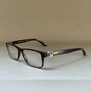 Men’s Versace eyeglasses. Turtle shell color. Authentic.